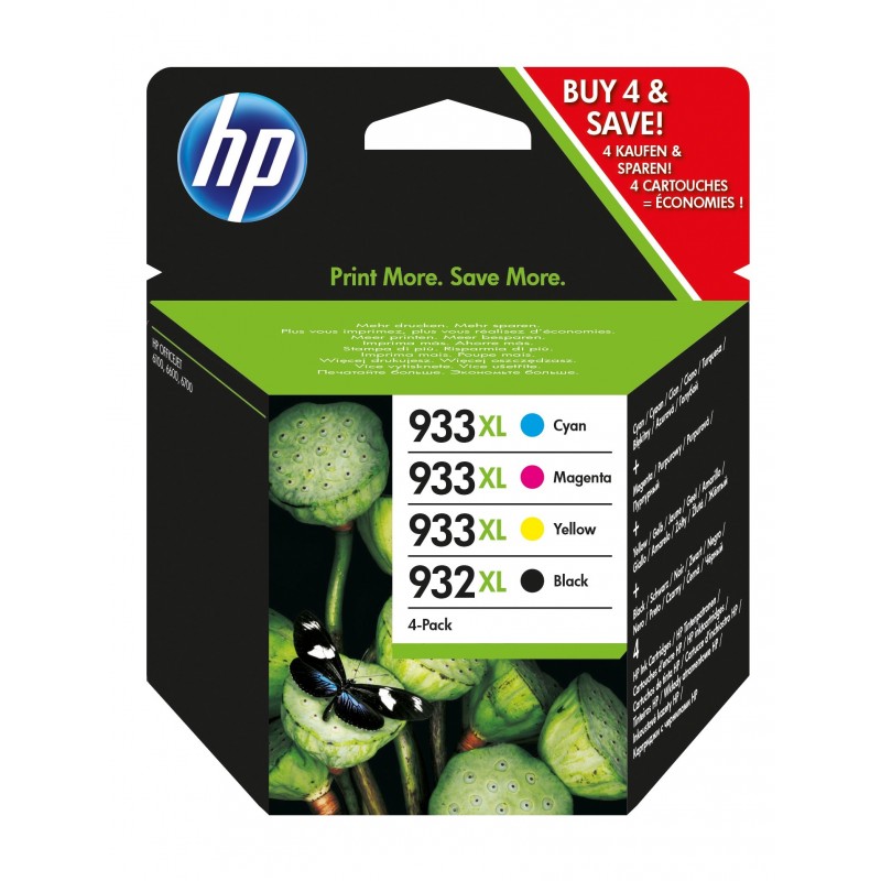 PACK HP 932XL 933XL Blister alarmado para tiendas C2P42AEBL