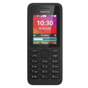 Nokia 130 Dual-SIM, Barra, SIM doble, 4,57 cm (1.8"), Bluetooth, 1020 mAh, Negro A00028480