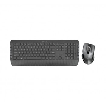 Trust Tecla-2 teclado RF inalámbrico QWERTY Español Negro 23475