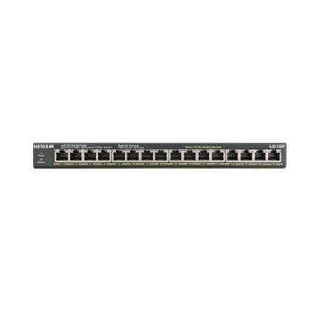 Netgear GS316PP Gigabit Ethernet (10 100 1000) Negro Energía sobre Ethernet (PoE) GS316PP-100EUS