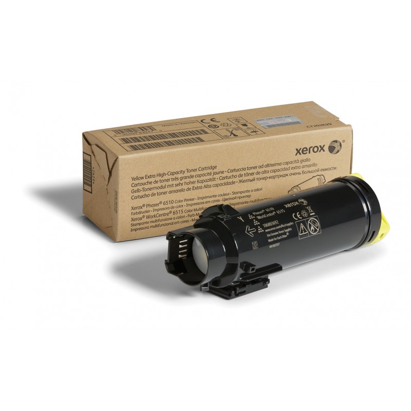 Cartuchos de tóner original Xerox para WorkCentre 6515, Phaser 6510 amarillo alta capacidad 106R03692