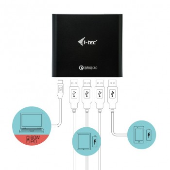 i-tec Universal Charger USB-C Power Delivery + 4x  CHARGER80W