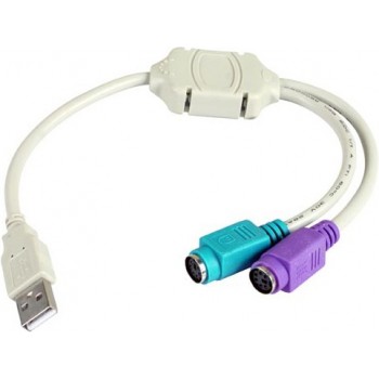 3GO C101 adaptador de cable USB M PS 2 FM Gris