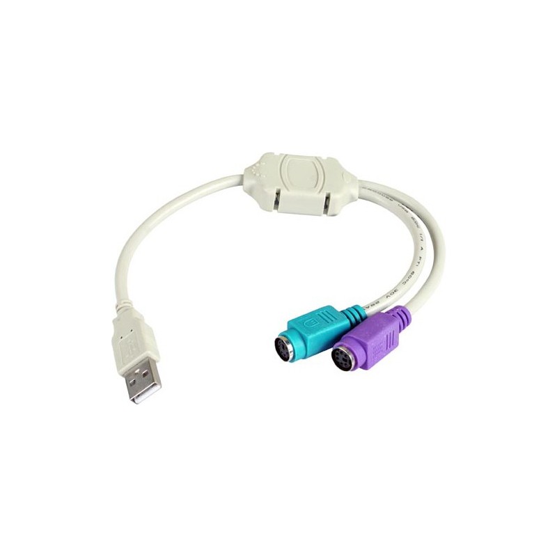 3GO C101 adaptador de cable USB M PS 2 FM Gris