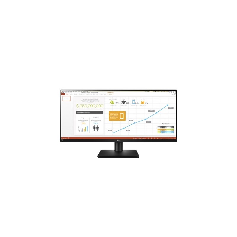 LG 34UB67 LED - 34" - 2560x1080 - Negro