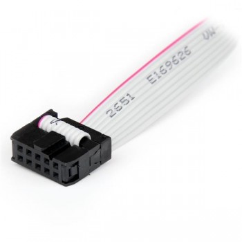 StarTech.com Cabezal Bracket 2 puertos COM de Serie Serial - 2x DB9 Macho - 2x IDC10 Hembra, 2 x DB- PLATE9M2P16