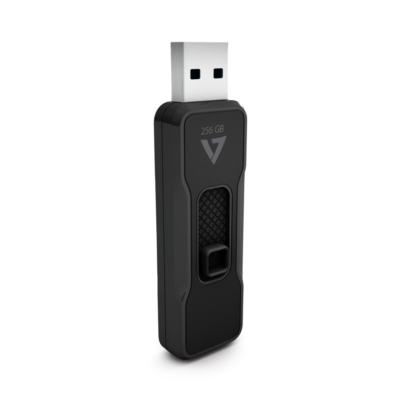V7 Unidad flash USB 3.1 de 256GB con conector USB retráctil VP3256G
