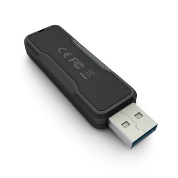 V7 Unidad flash USB 3.1 de 256GB con conector USB retráctil VP3256G