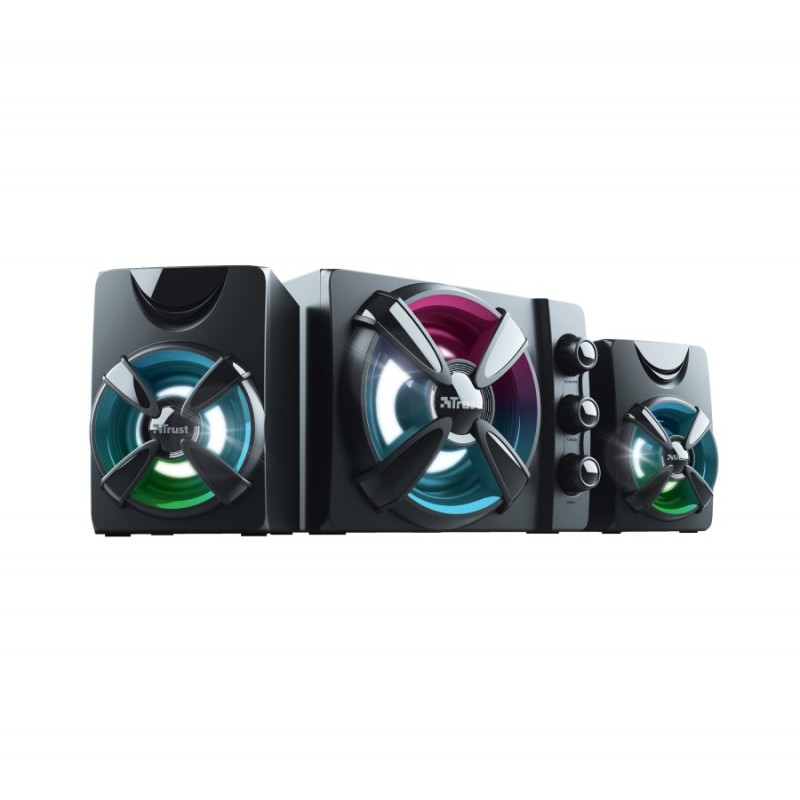 Trust Ziva RGB 2.1 Gaming - 2.1 canales 11 W Negro 23644