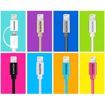 CABLE LIGHTNING A USB(A) ADATA NEGRO AMFIPL-100CM-CBK