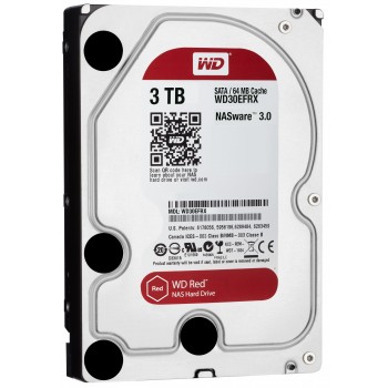 WD Red WD30EFRX - RED - Disco duro - 3 TB - interno - 3.5" - SATA-600 - búfer  64 MB (reacondicionad WD30EFRXDUP2