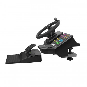 Logitech Farm simulator game Pack - mando y volante + Pedales - Negro 945-000062