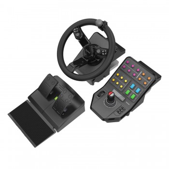 Logitech Farm simulator game Pack - mando y volante + Pedales - Negro 945-000062