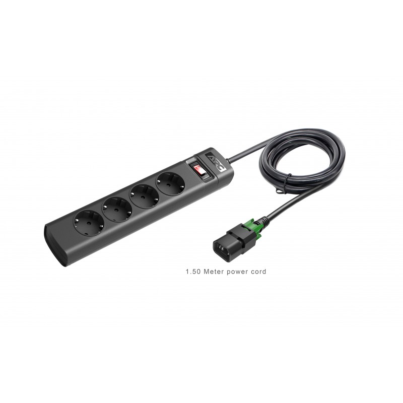 APC PZ42IZ-GR, Interior, 1,5 m, 4 salidas AC, Tipo C, Sobrecarga, 1 mm²