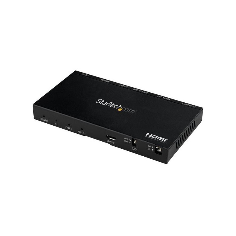 StarTech.com Divisor HDMI de 2 Puertos - de 4K 60Hz con Escalador Incorporado ST122HD20S