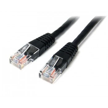 StarTech.com Cable de Red Ethernet 15m UTP Patch Cat5e Cat 5e RJ45 Moldeado - Negro, 15 m, RJ-45, RJ M45PAT15MBK