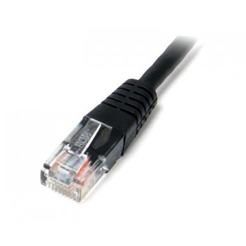 StarTech.com Cable de Red Ethernet 15m UTP Patch Cat5e Cat 5e RJ45 Moldeado - Negro, 15 m, RJ-45, RJ M45PAT15MBK