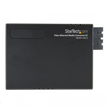 StarTech.com Conversor de Medios Ethernet RJ45 a Fibra Óptica Multimodo SC - 2Km, 100 Mbit s, 100BAS MCM110SC2EU