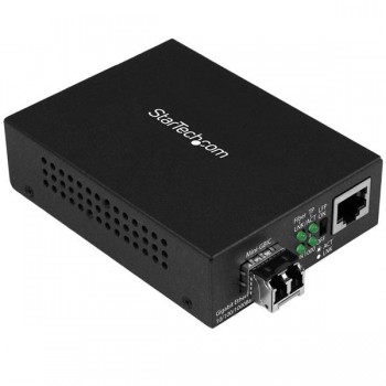 StarTech.com Conversor Compacto de Medios Ethernet Gigabit a Fibra Multimodo LC MCM1110MMLC