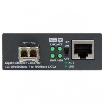 StarTech.com Conversor Compacto de Medios Ethernet Gigabit a Fibra Multimodo LC MCM1110MMLC