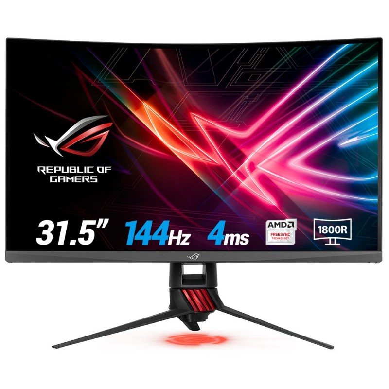 Asus - 31.5 - 2K Ultra HD - VA - 4 ms - Negro, Gris, Rojo - 90LM03S0-B01170