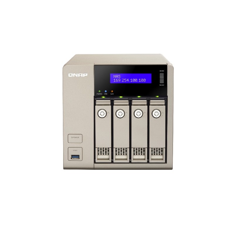QNAP TVS-463, Unidad de disco duro, SSD, Serial ATA II, Serial ATA III, 2.5 3.5", 0, 1, 5, 6, 10, ex TVS-463-8G