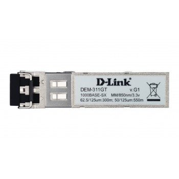 D-Link DEM 311GT - Adaptador de red - SFP - Gigabit EN - 1000Base-SX - 850 nm DEM-311GT