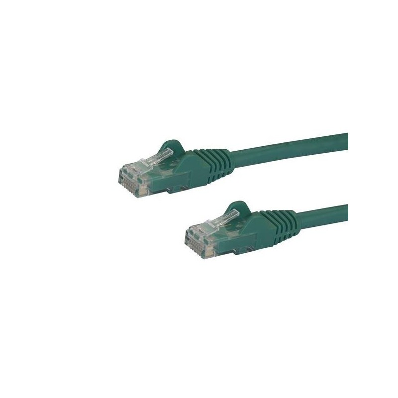 StarTech.com Cable de 2m Verde de Red Gigabit Cat6 Ethernet RJ45 sin Enganche - Snagless, 2 m, Cat6, N6PATC2MGN