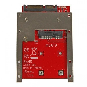 StarTech.com Adaptador Conversor de SSD mSATA a SATA de 2,5 Pulgadas SAT32MSAT257