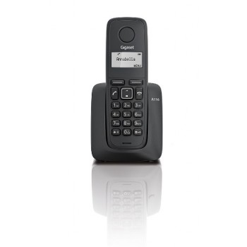 Gigaset A116 DECT Identificador de llamadas Negro  SI-A116DUP1