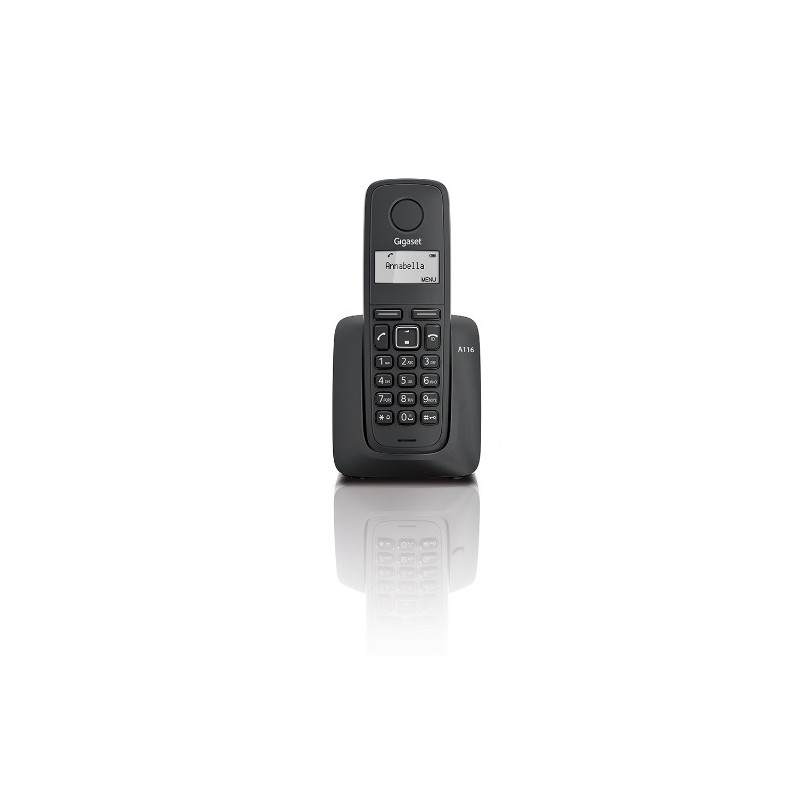 Gigaset A116 DECT Identificador de llamadas Negro  SI-A116DUP1