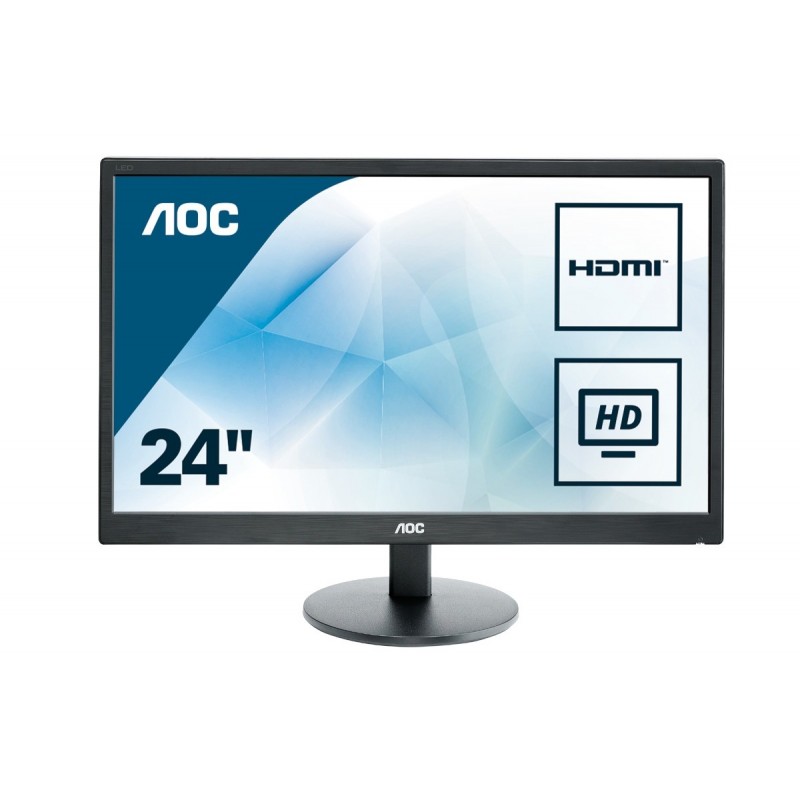 AOC E2470SWHE - 23.6 - Full HD - LCD - 5 ms - Negro - E2470SWHE