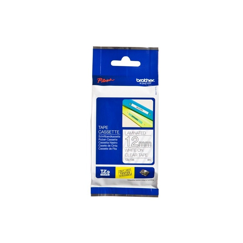 Brother Cinta laminada 12mm TZE135