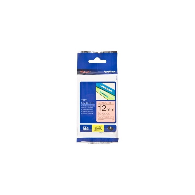 Brother Cinta laminada 12mm TZEB31