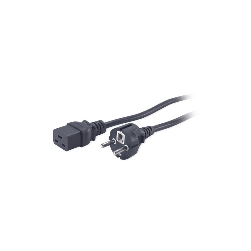 APC AP9875 cable de transmisión Negro 2,5 m C19 acoplador CEE7 7