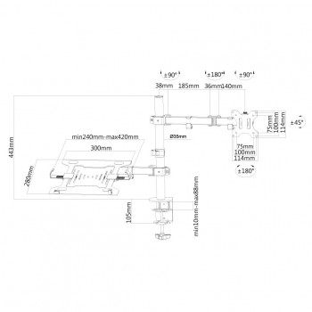SOPORTE PARED MONITOR-TV FPMA-D550NOTEBO