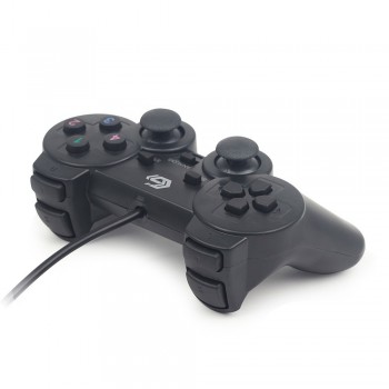 Gembird JPD-UDV-01, Gamepad, PC, Analógico Digital, D-pad, Alámbrico, USB 2.0