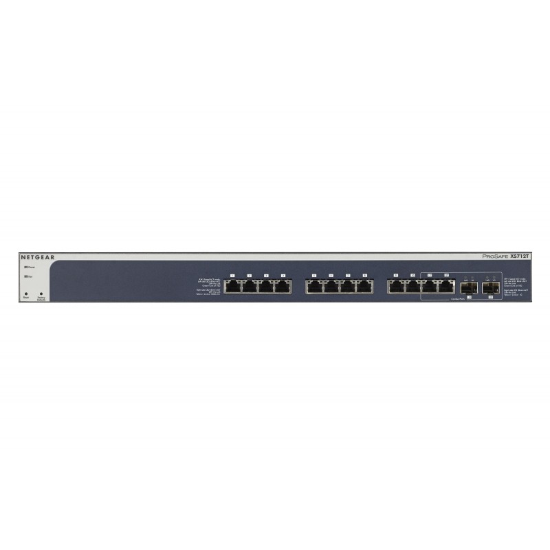 Netgear XS712T 12 puertos RJ-45 Negro XS712T-200NES