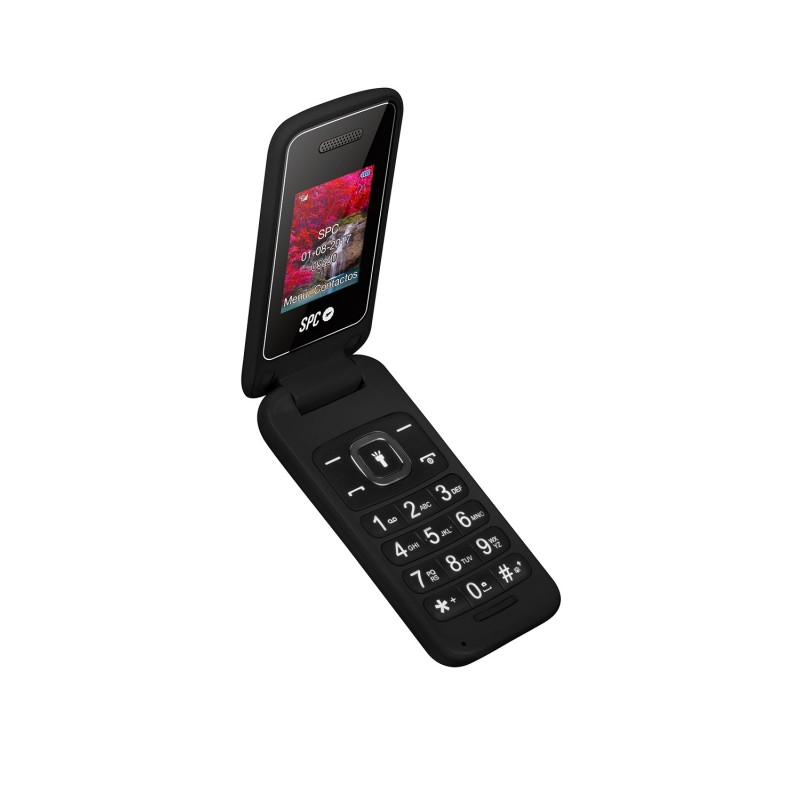 (REACONDICIONADO) TELEFONO MOVIL LIBRE SPC FLIP NEGRO- TECLAS GRANDES - DUAL SIM - BT - CAMARA 2306N