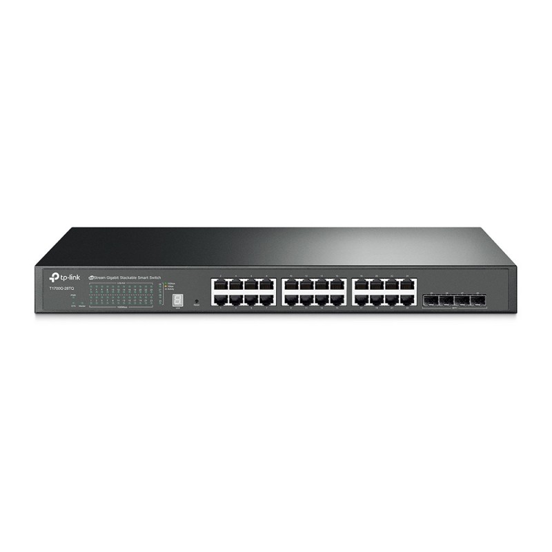 TP-LINK JetStream 24 puertos RJ-45 Negro T1700G-28TQ
