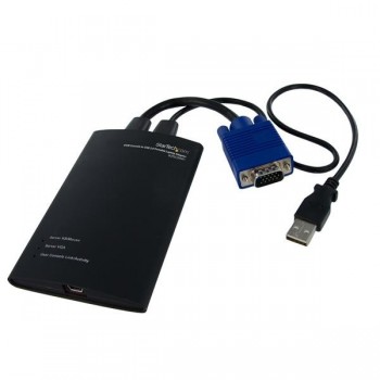 StarTech.com Adaptador Crash Cart USB KVM para Ordenador Portátil, 170 g, Negro, 4,5 cm, 300 mm, 45  NOTECONS01