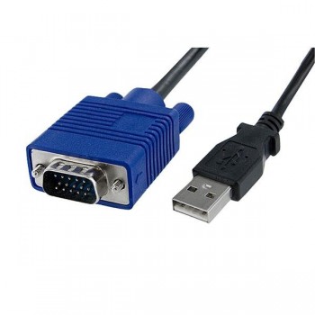 StarTech.com Adaptador Crash Cart USB KVM para Ordenador Portátil, 170 g, Negro, 4,5 cm, 300 mm, 45  NOTECONS01