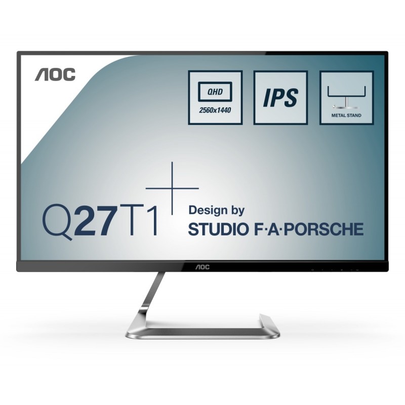 AOC Style-line Q27T1 - 27" - 2560x1440 Pixeles Quad HD LED - Plata