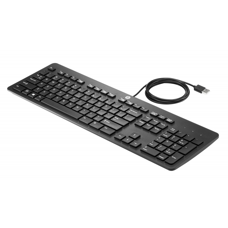 HP Teclado USB Slim Business Wired Negro N3R87AAABE N3R87AAABE