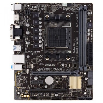 ASUS A68HM-Plus Socket FM2+ Micro ATX AMD A68H 90MB0L40-M0EAY0