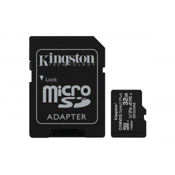 Kingston Canvas Select Plus Pack de 2 x 32GB MicroSDHC Clase 10 UHS-I SDCS2 32GB-2P1A