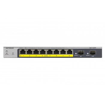 Netgear GS110TP Gestionado L2 L3 L4 Gigabit Ethernet - Gris - PoE GS110TP-300EUS