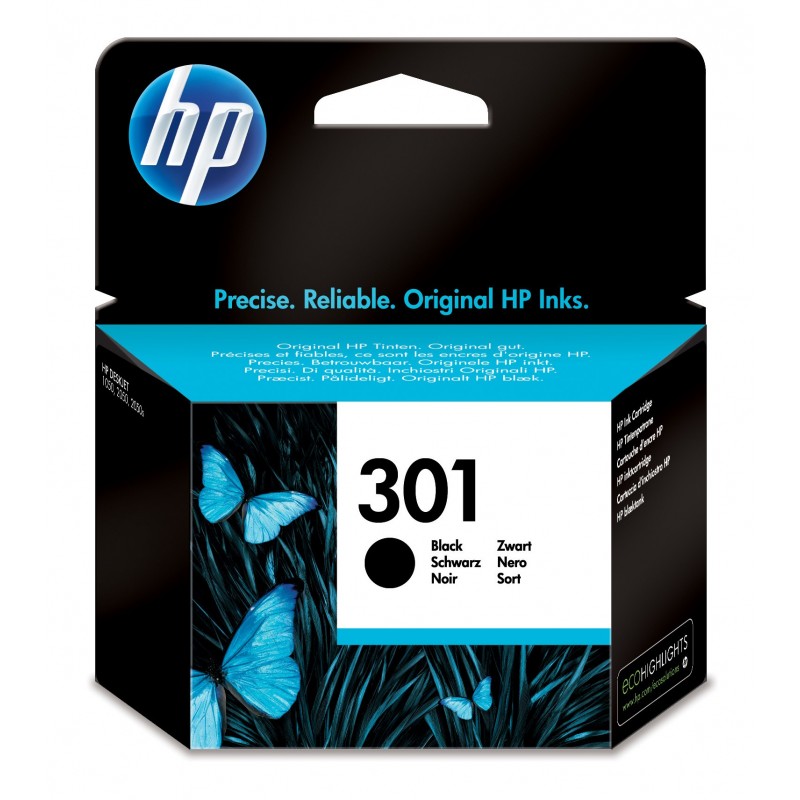 HP Cartucho de tinta original 301 negro, HP, Negro, HP Deskjet 1000, 1050, 1050se, 2000, 2050, 2050s CH561EEBA3