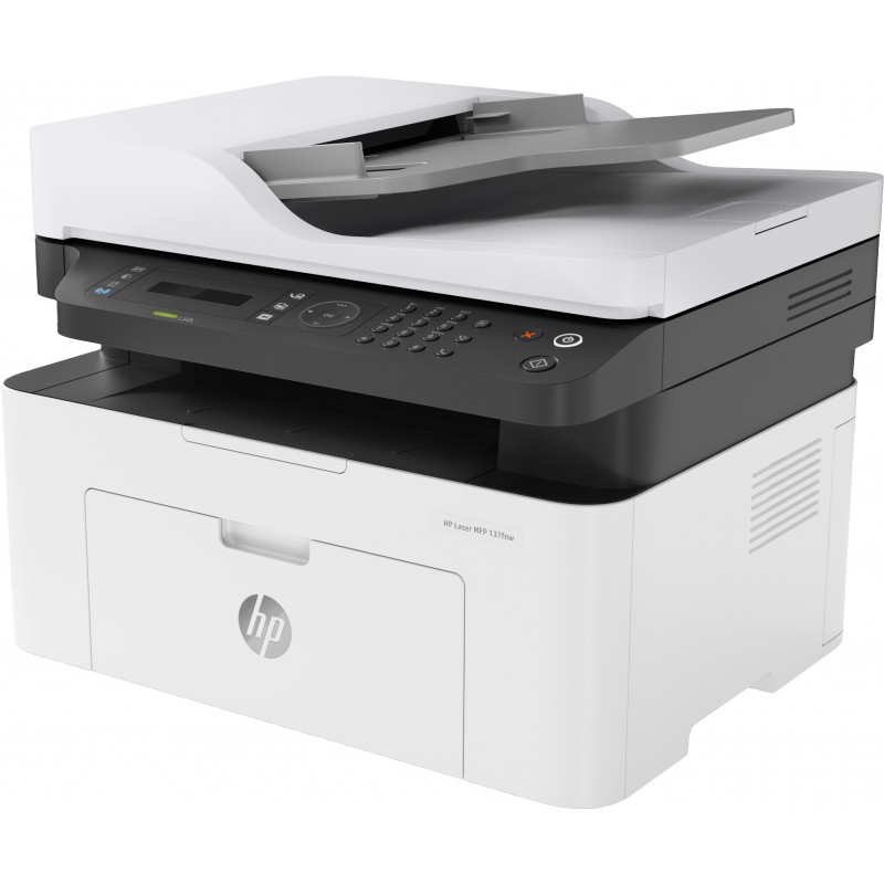 HP Laser MFP 137fnw LED 21 ppm 1200 x 1200 DPI A4 Wifi 4ZB84AB19