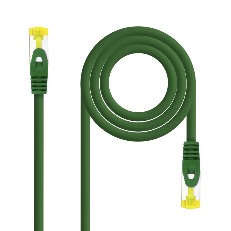 Nanocable Cable de red latiguillo RJ45 LSZH Cat.6A SFTP AWG26, Verde, 0.5m 10.20.1900-GR